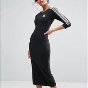 Adidas originals three stripe maxi dress